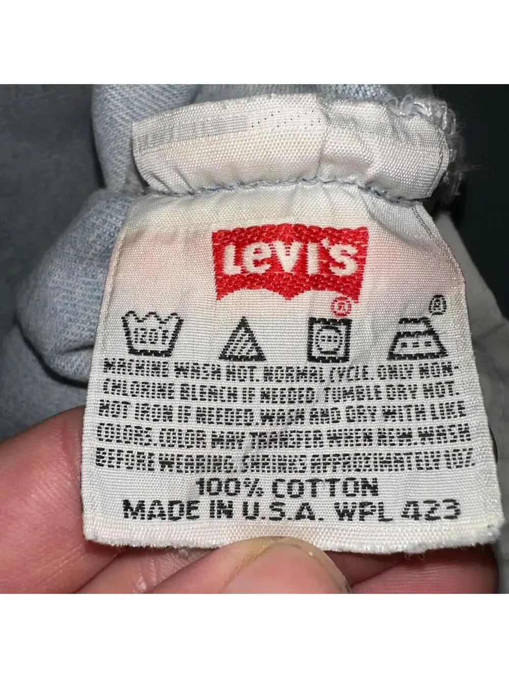 Levis 501 Vintage 90s USA XX Straight Leg Jeans Blue Light Wash 34x38 Act 30x33